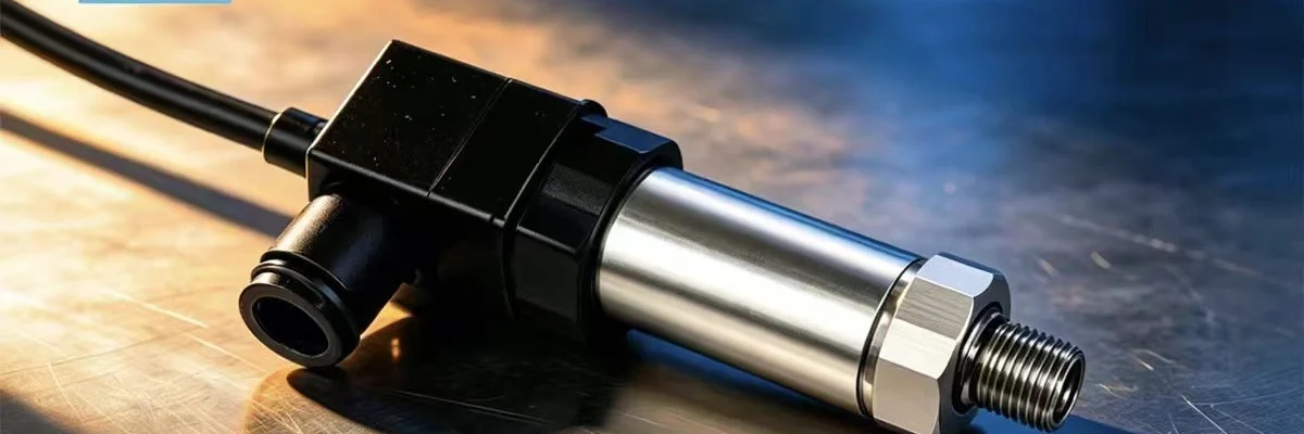 Industrial pressure transmitter with aluminum housing and compact cylindrical body